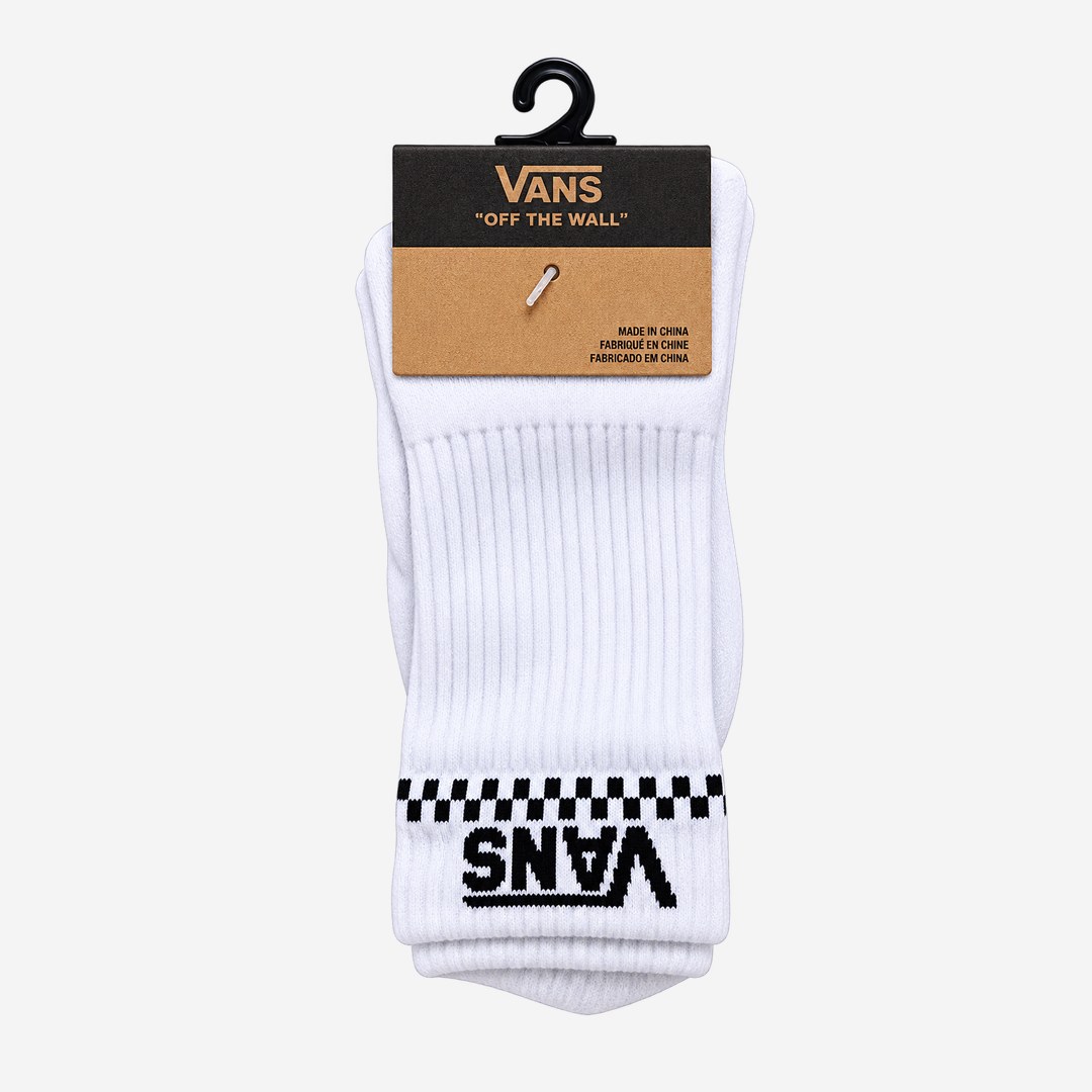 Meia Vans Branca xadrez no punho