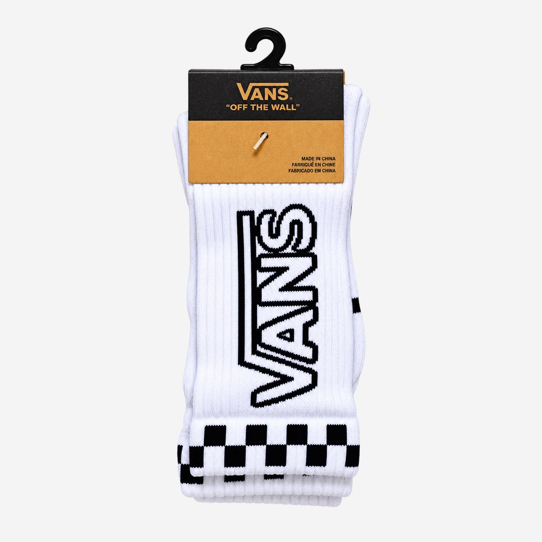 Meia Vans Branca logo grande