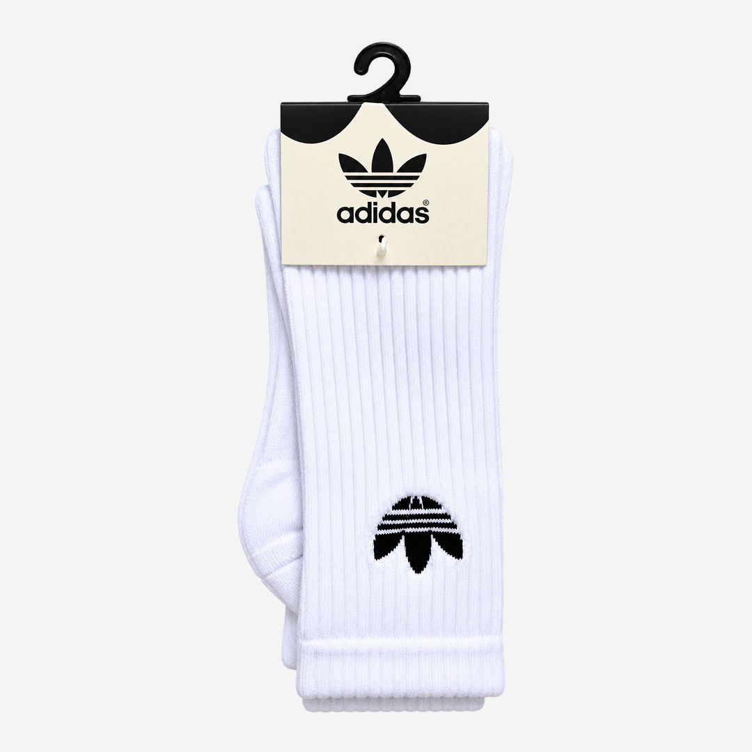 Meia Adidas Branca trefoil