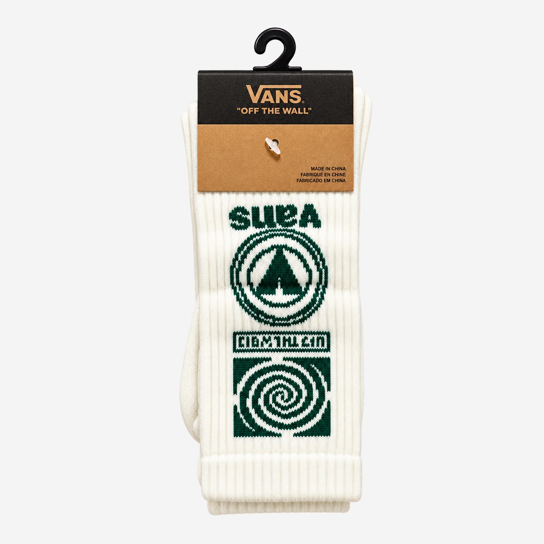 Meia Vans Creme verde