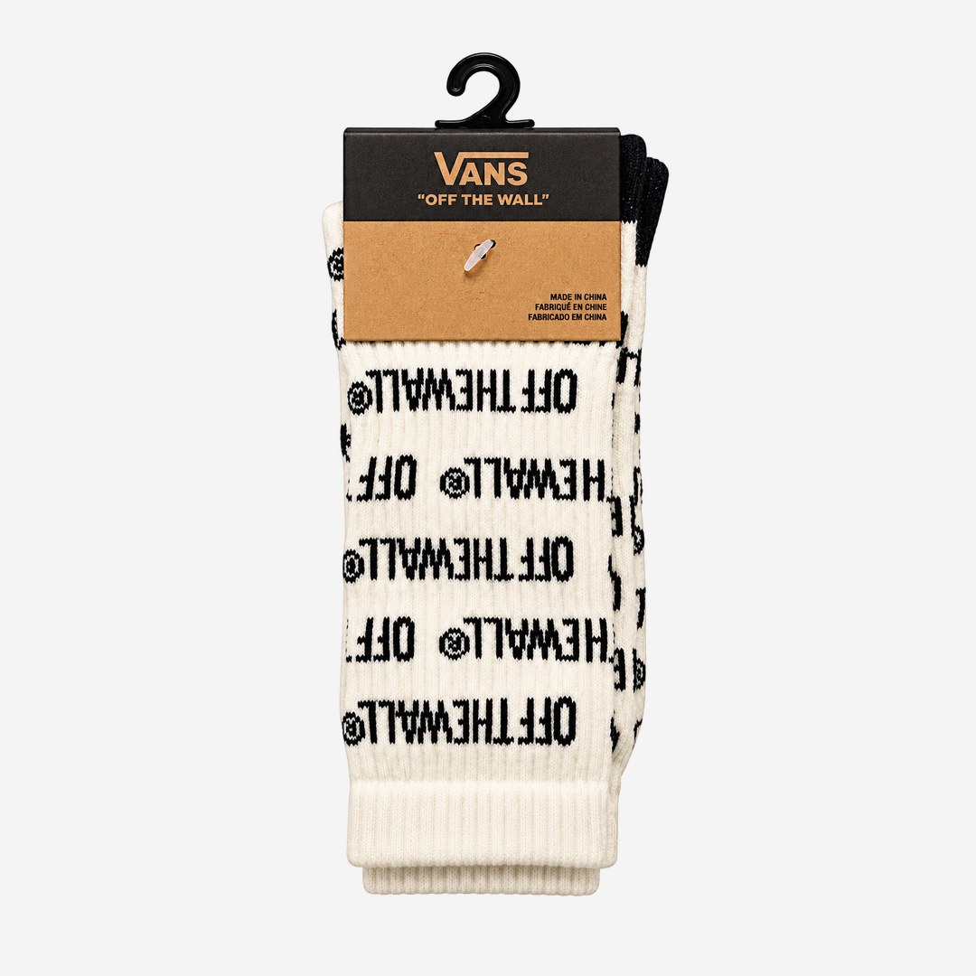 Meia Vans Creme off the wall