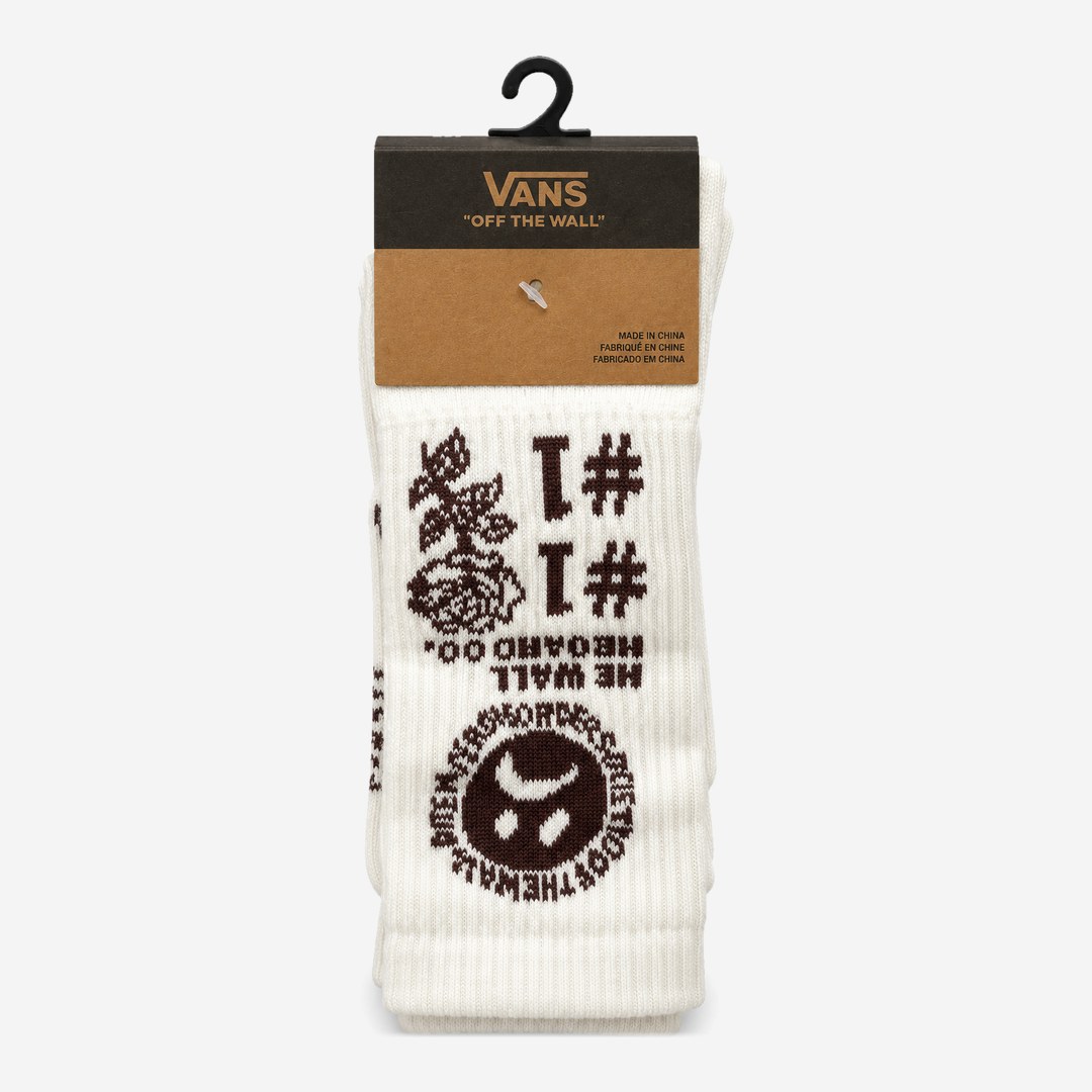Meia Vans Creme marrom