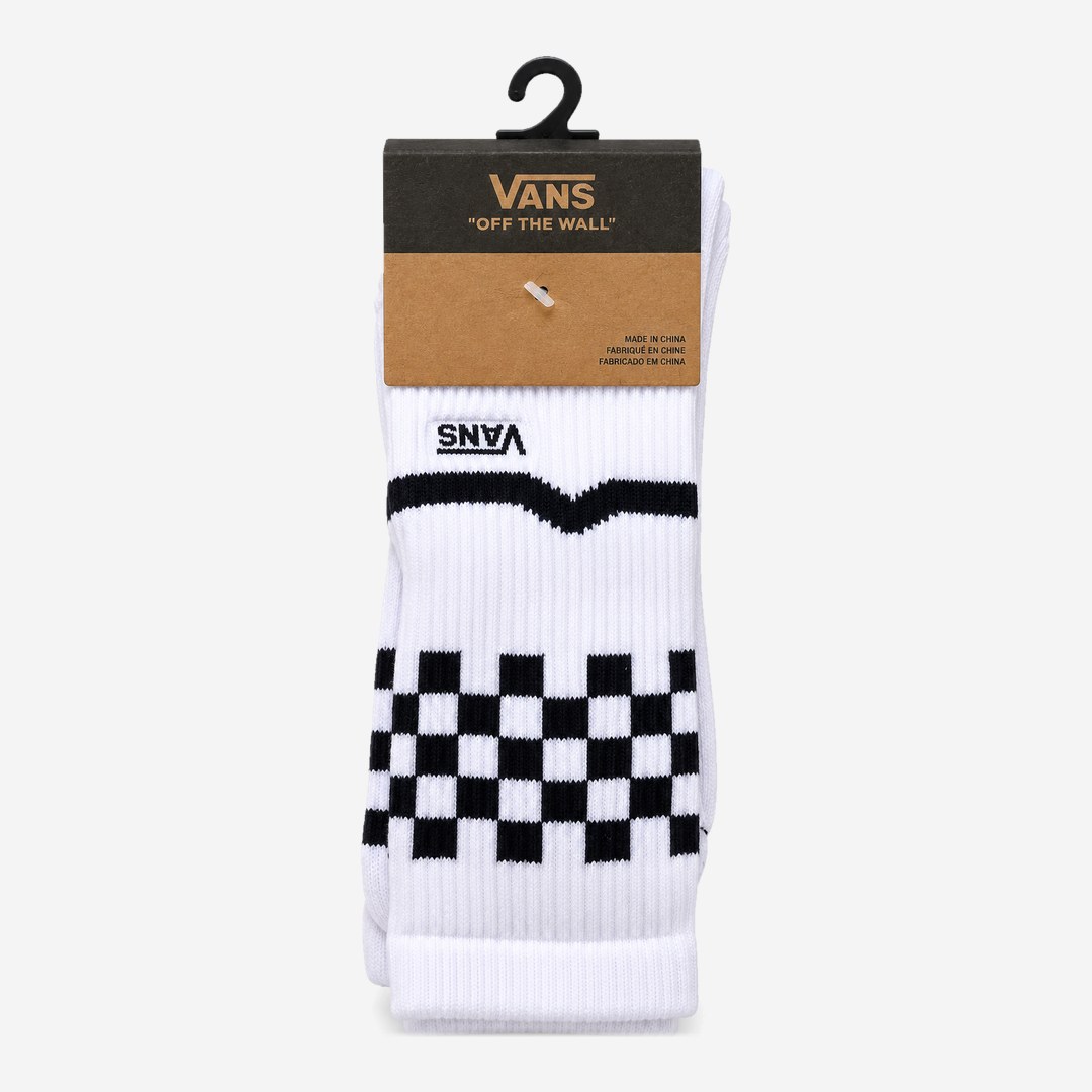 Meia Vans Branca xadrez