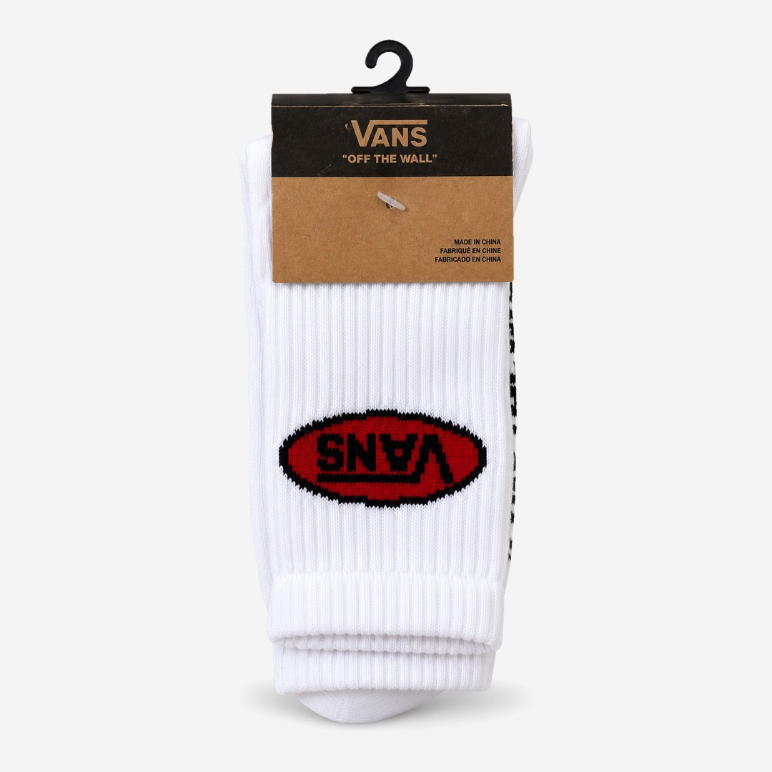 Meia Vans Branca logo oval